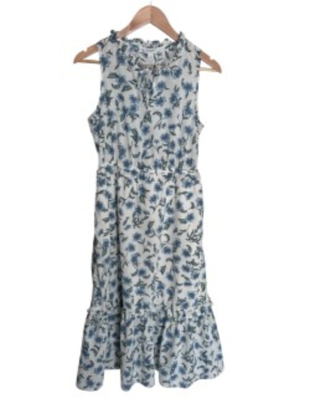 J. Crew Floral Sleeveless Tie Front Dress 4